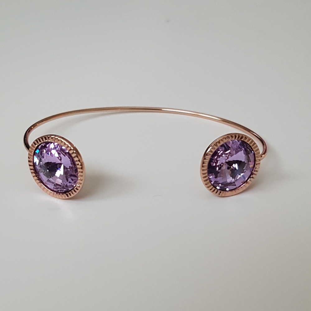 Ted Baker Rose Gold Revenna Rivoli Crystal Cuff